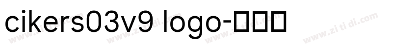 cikers03v9 logo字体转换